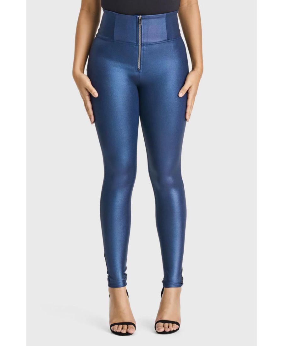 

Женские облегающие брюки-диско с очень высокой посадкой Freddy, Navy blue