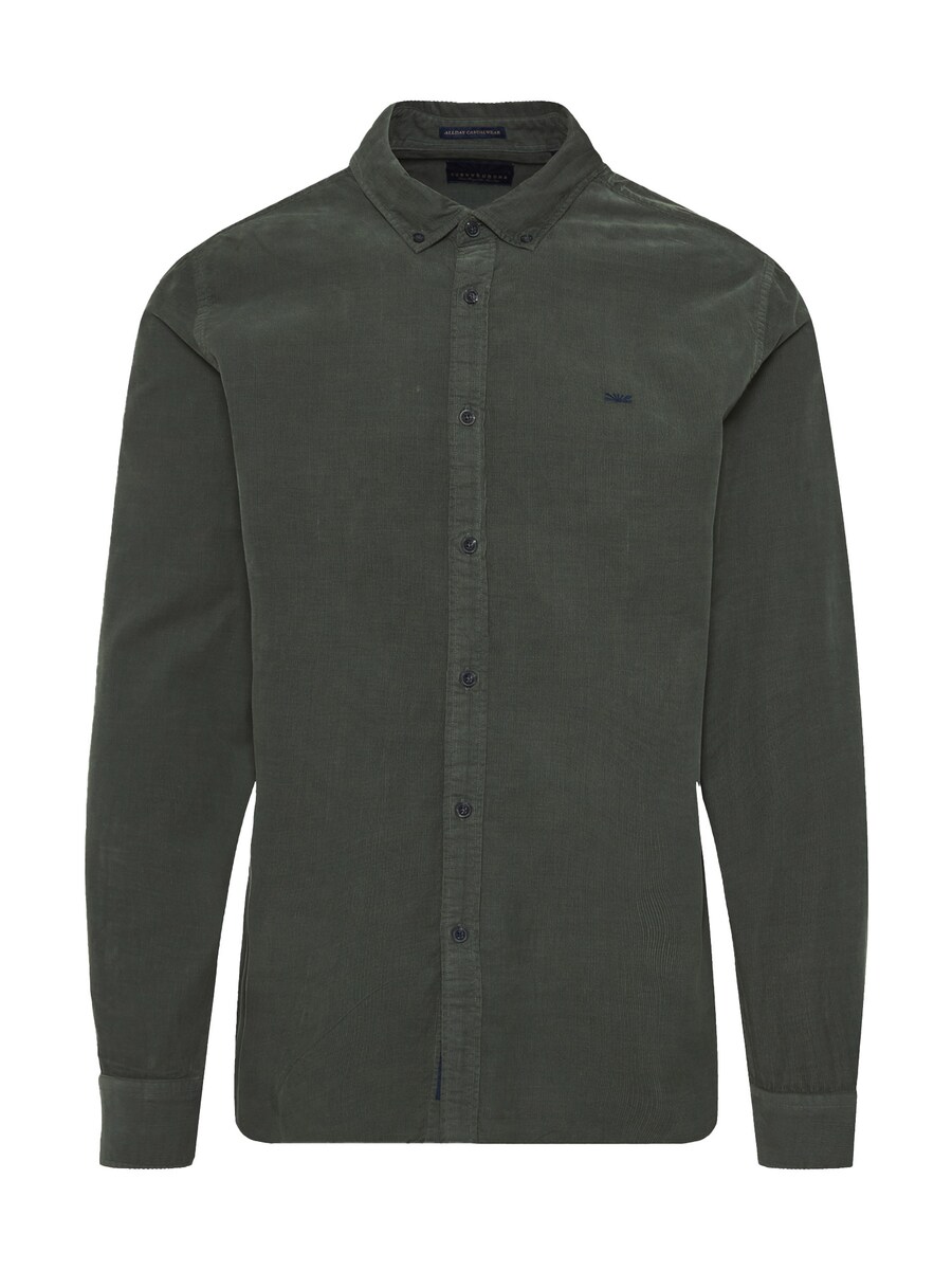 

Рубашка на пуговицах классического кроя Funky Buddha, хаки