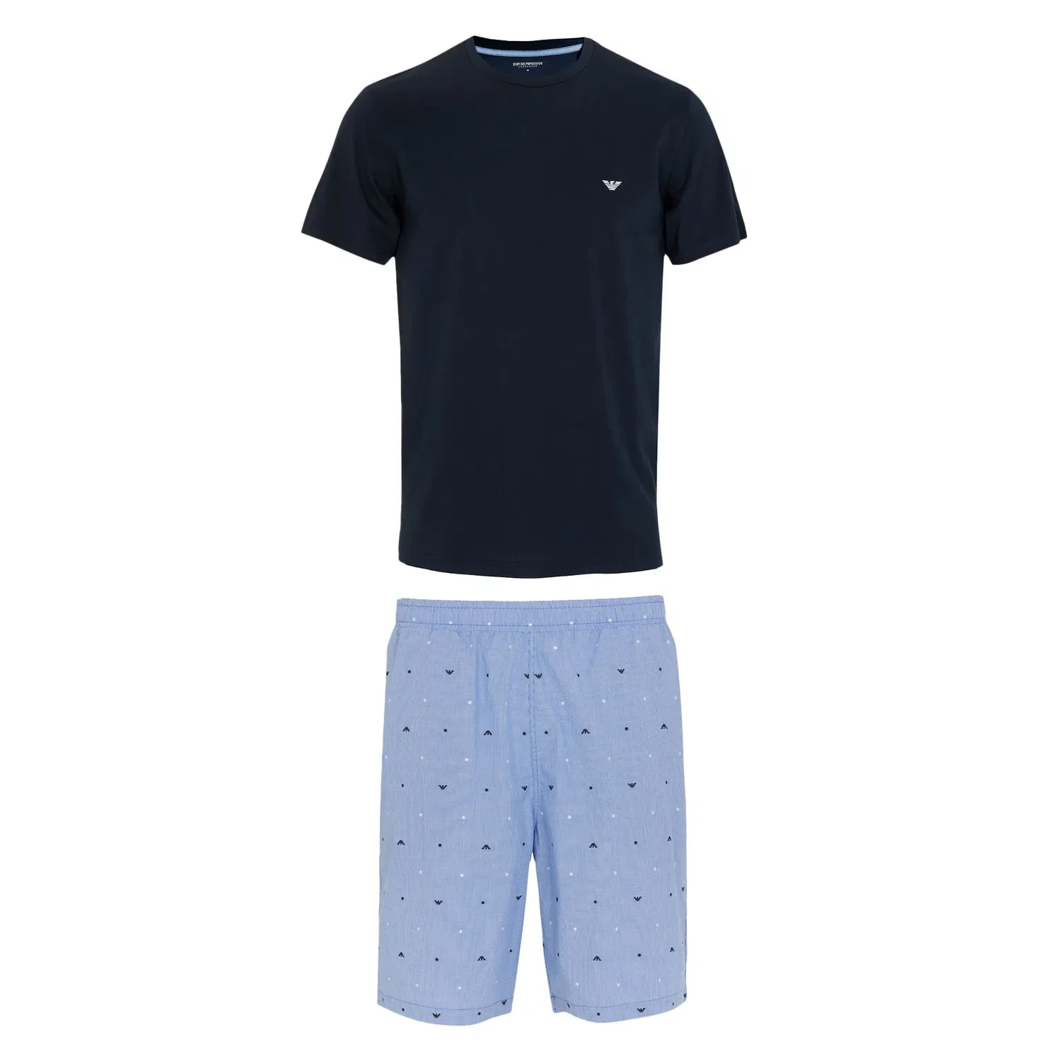 Пижама из хлопка Emporio Armani, разноцветный