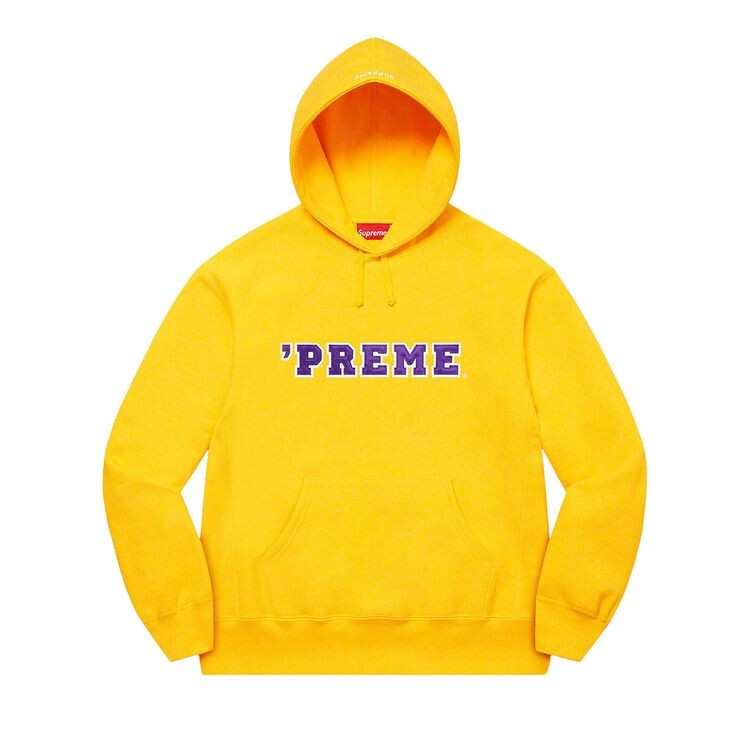 

Толстовка Supreme Preme Hooded Sweatshirt Yellow, желтый