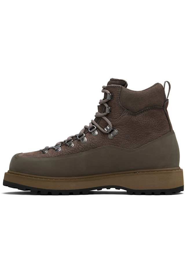 Taupe roccia vet gomma boots Diemme, Smog Leather — фото 3