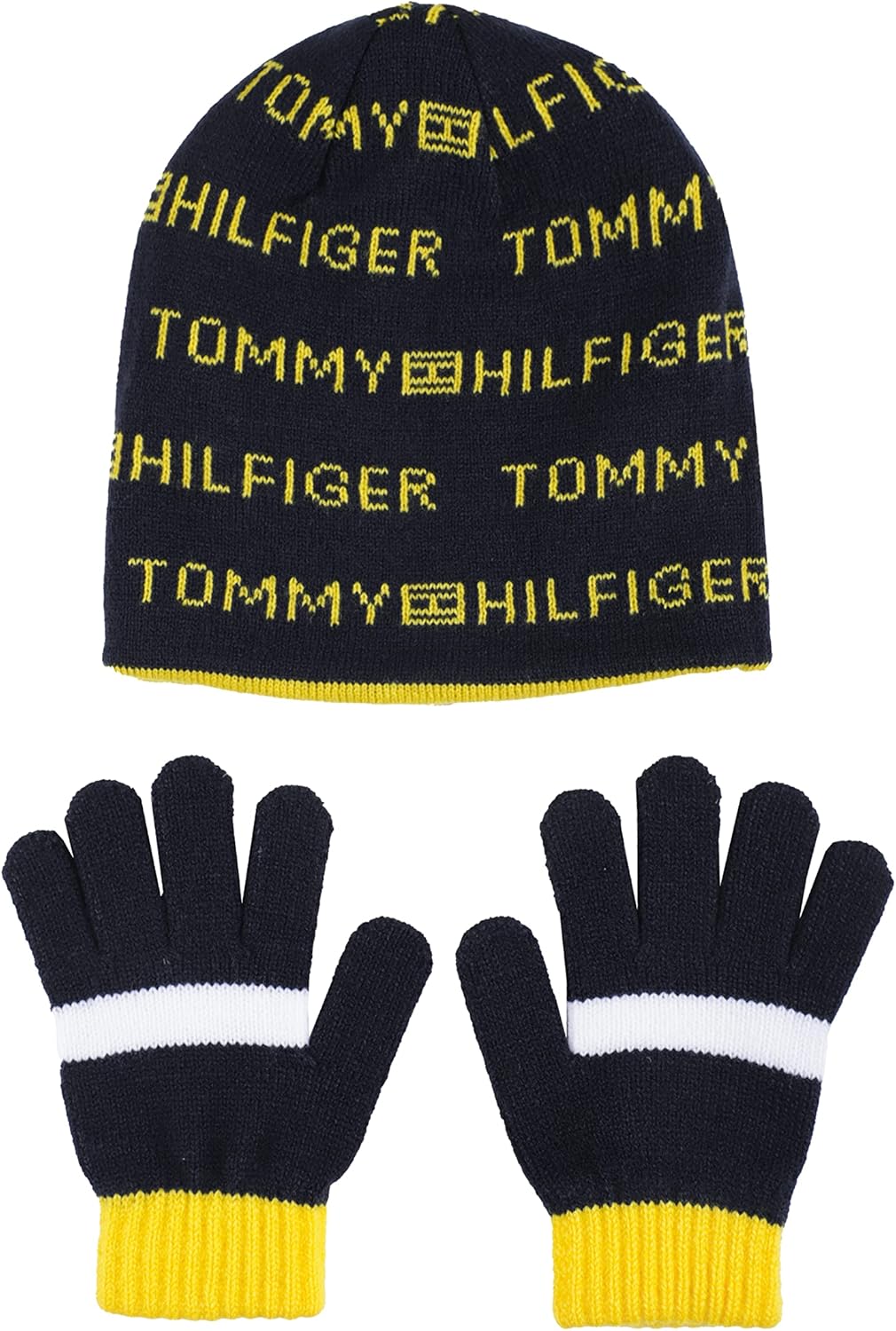 Комплект двусторонних аксессуаров для холодной погоды от Tommy Hilfiger для мальчиков, Yellow — фото 2