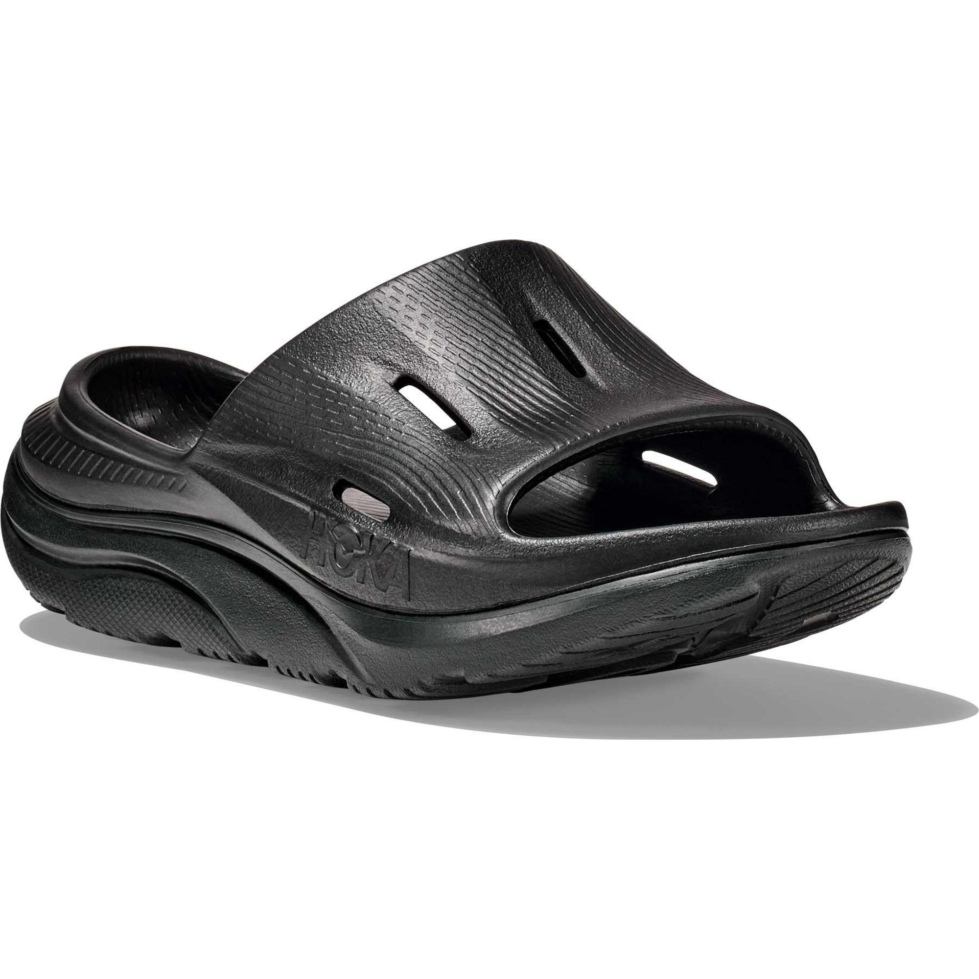 Детские сандалии Ora Recovery Slide 3 HOKA, Black/Black — фото 2