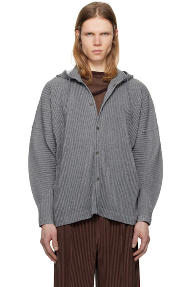

Толстовка с капюшоном Grey Heather Pleats HOMME PLISSÉ ISSEY MIYAKE