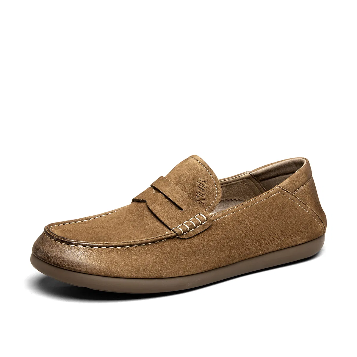 Лоферы из натуральной кожи Light Brown YEARCON — фото 3