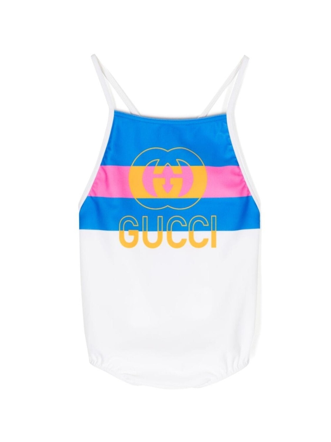 

Gucci Kids купальник с принтом, белый