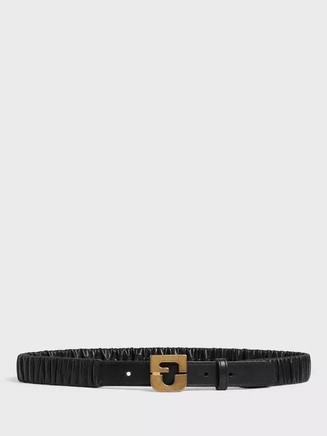 

Ремень Gerard Darel Rosalie Textured Skinny Leather, черный