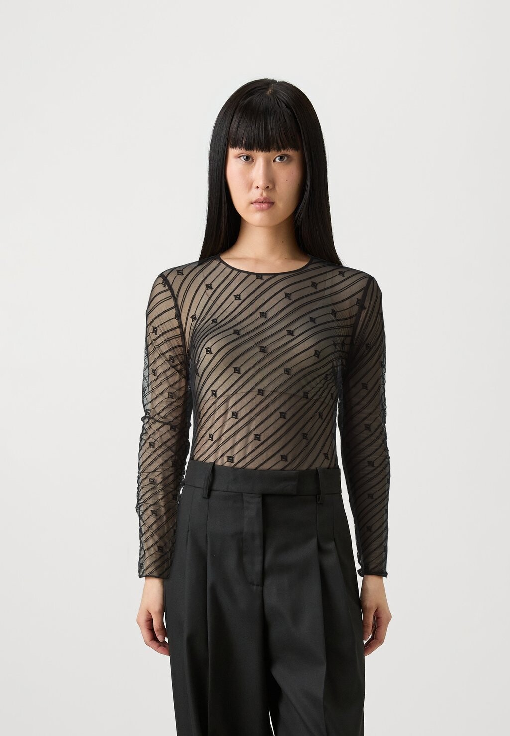 

Топ с длинными рукавами WOMENS Elisabetta Franchi, черный