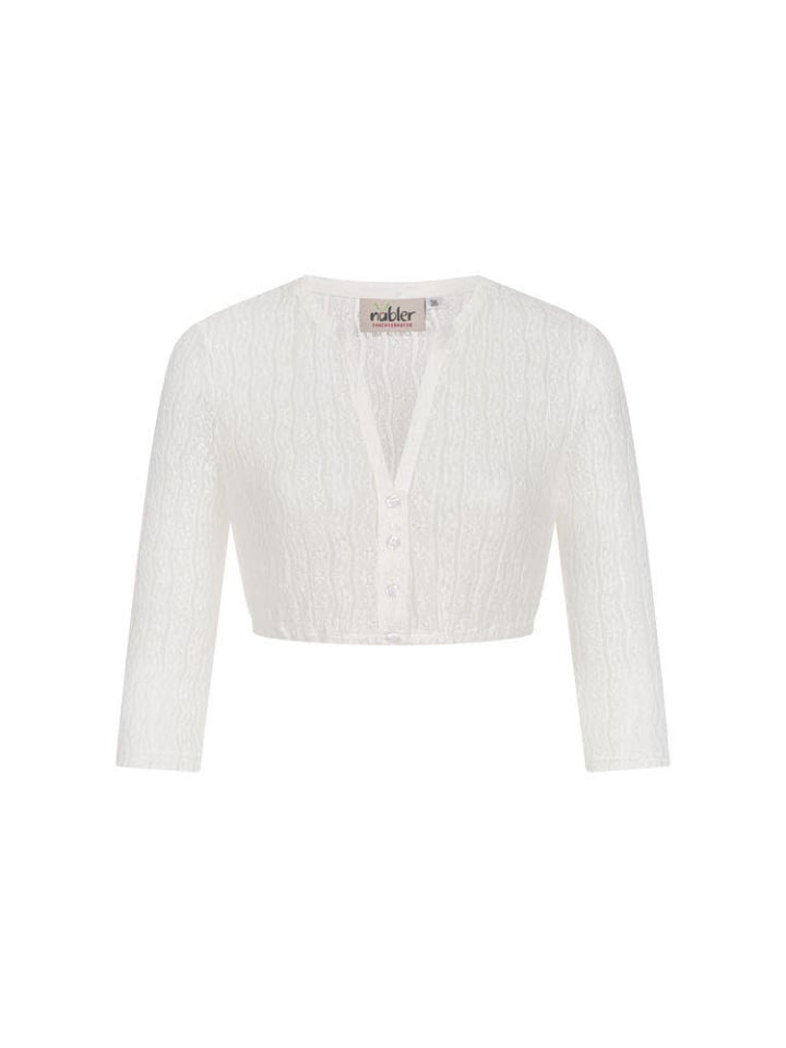 

Блузка дирндль с длинными рукавами Juna кремового цвета Nübler