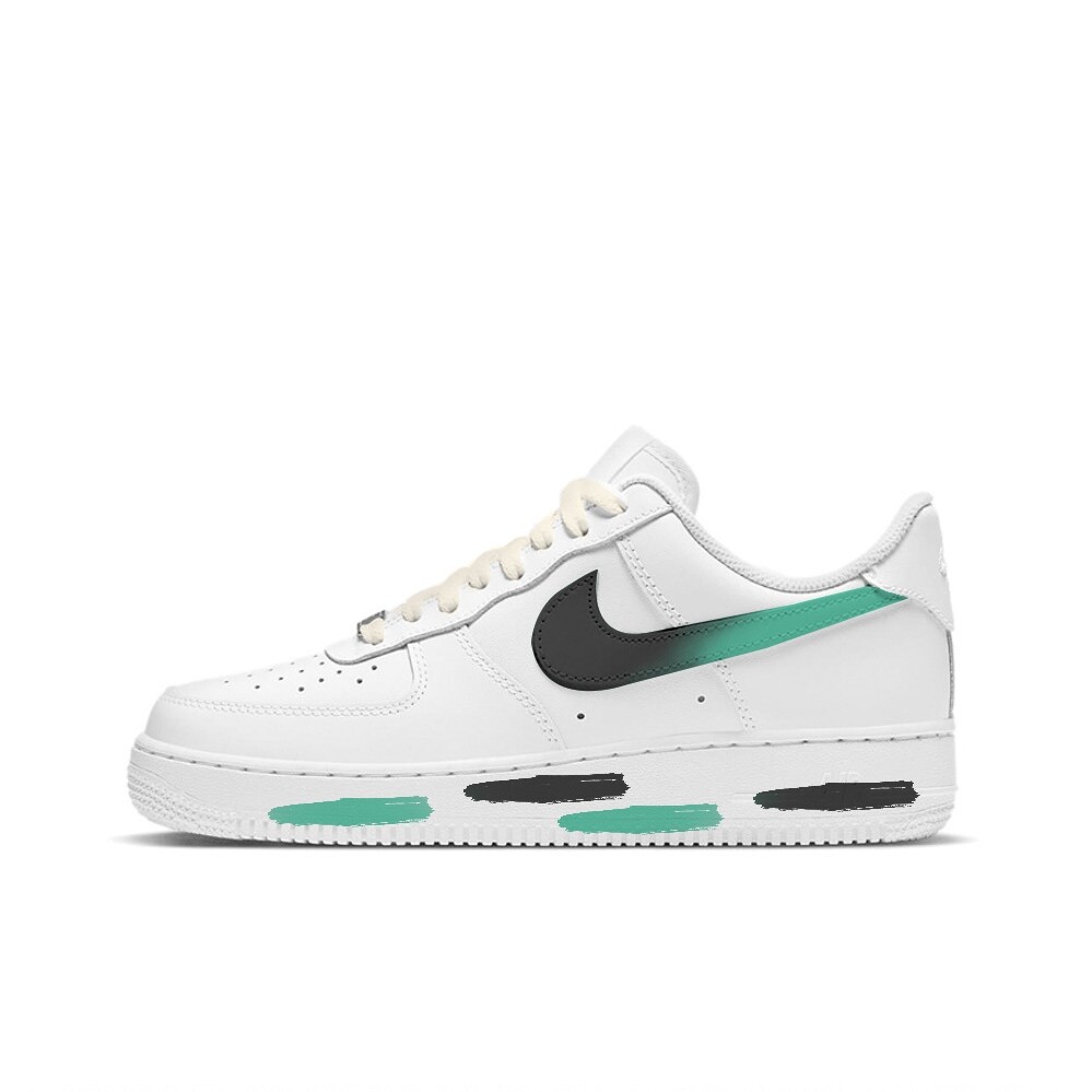 

Кроссовки Nike Air Force 1 Skateboarding Shoes Women's Low-top Green/black, черный/зеленый