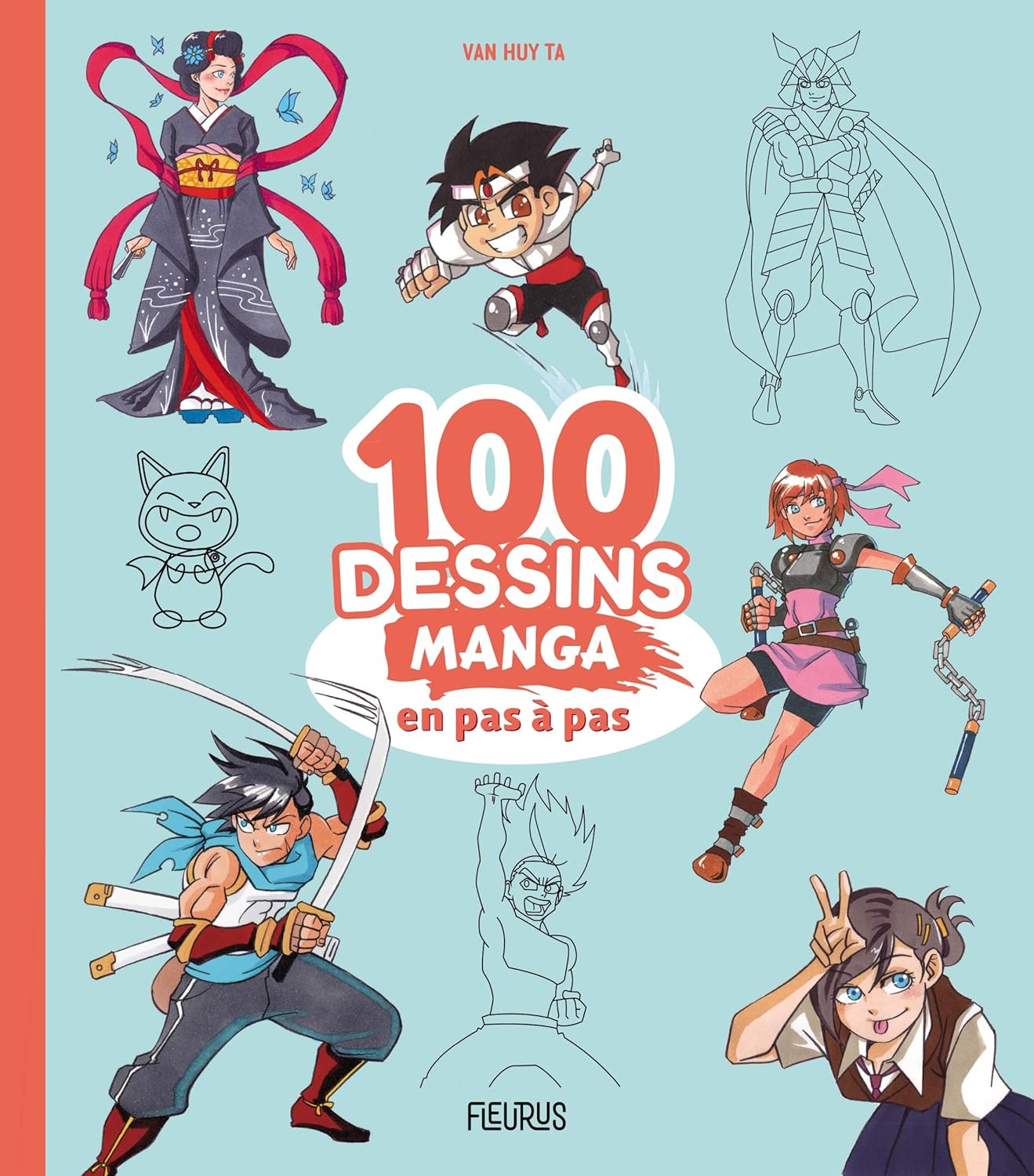 

100 dessins manga en pas à pas (FLEURUS)