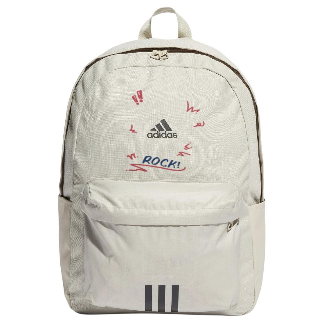 

Adidas Тканевый рюкзак унисекс светло-серый и черный, Graffiti Line