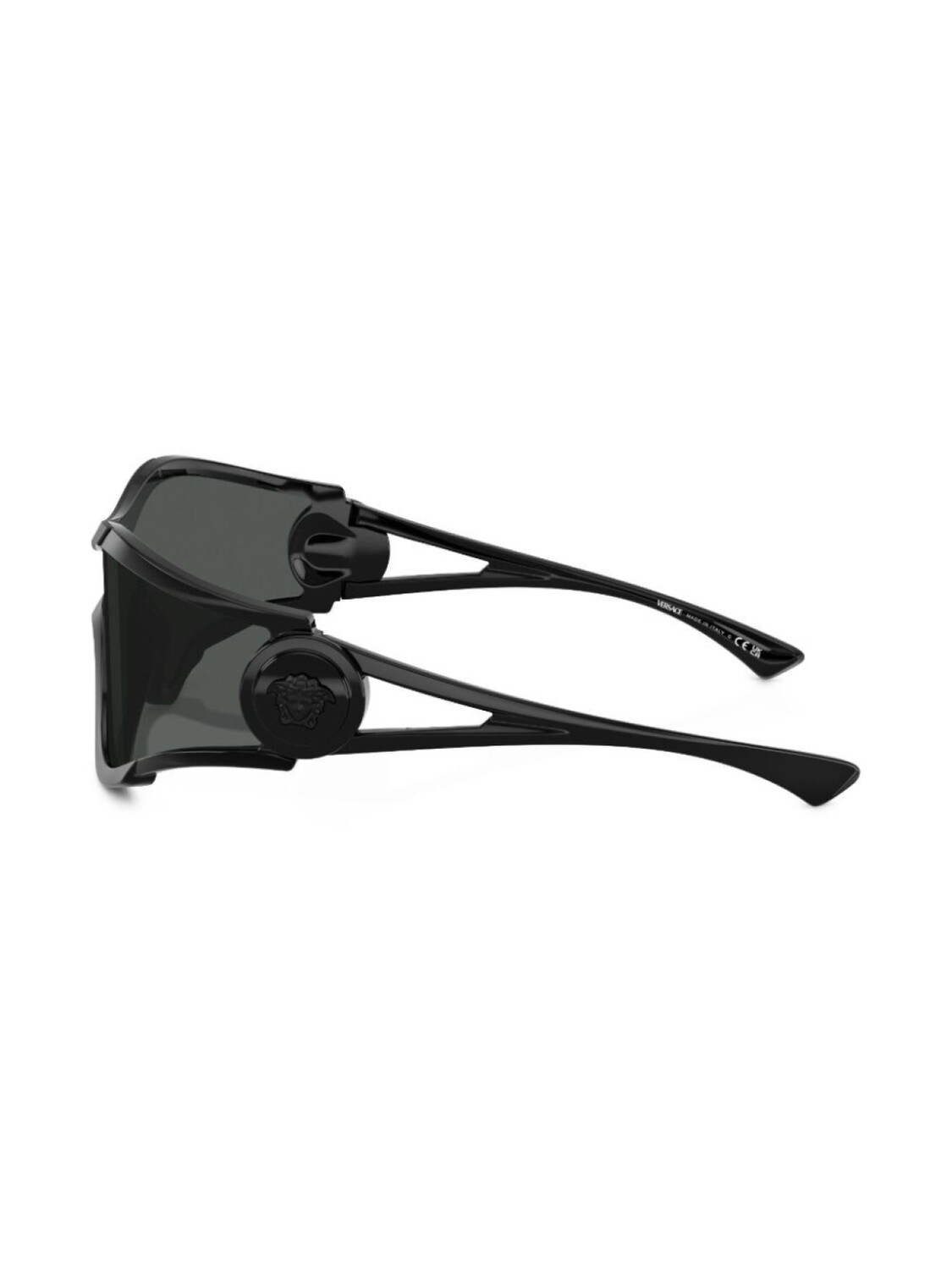 Солнцезащитные очки-пилоты с декором Medusa Versace Eyewear, черный — фото 3