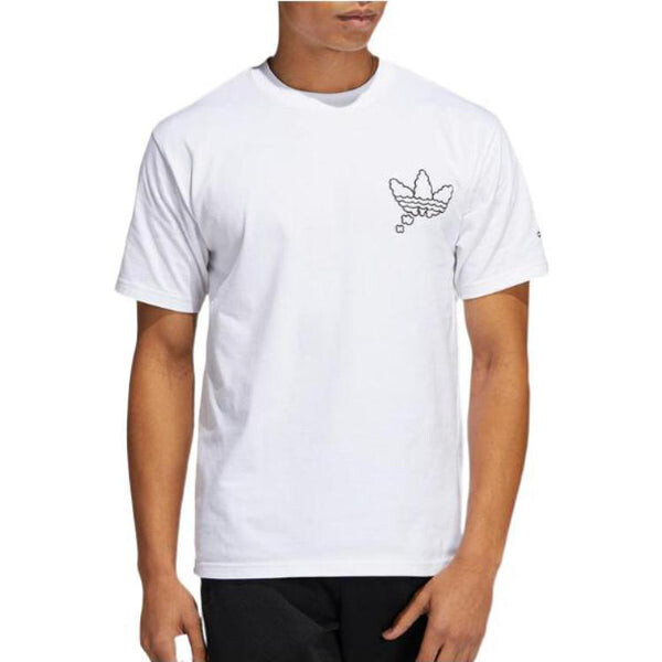 Футболка adidas originals All Day I Dream About Sneakers T-Shirt 'White Black', белый — фото 3