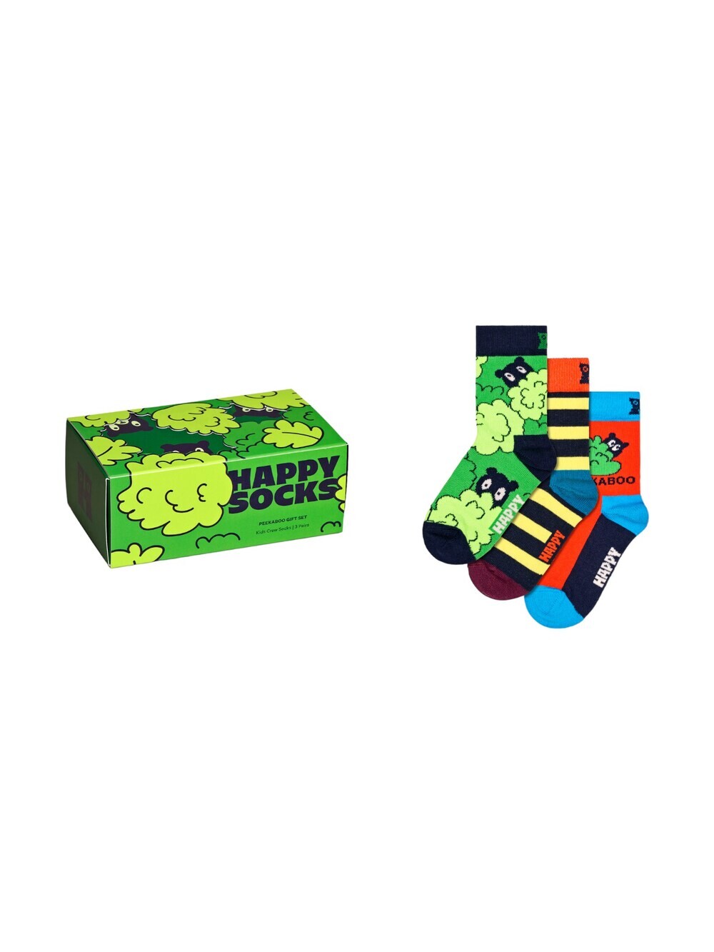 

Носки Happy Socks Peek-A-Boo, лазурный/зеленый/огненно-красный/черный