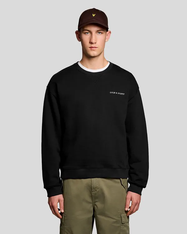 

Свитшот с обратной связью по скрипту Lyle & Scott, Jet Black, Черный, Свитшот с обратной связью по скрипту Lyle & Scott, Jet Black