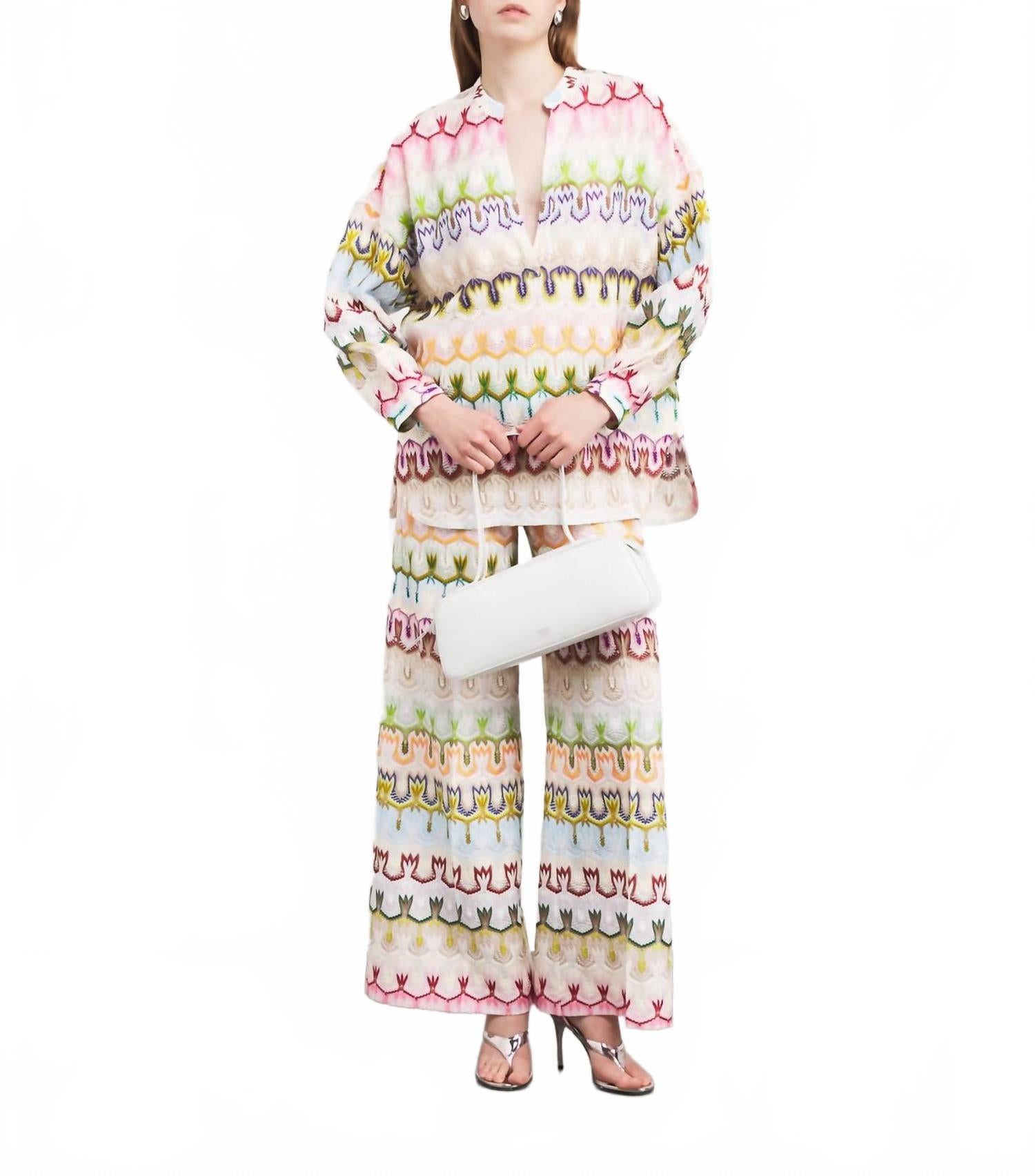

Геометрическая блузка в мультиколоре Missoni