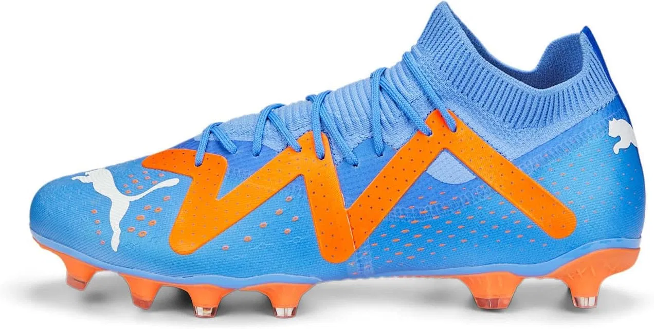 Мужские кроссовки PUMA Future Z 3.4 для твердого искусственного грунта, Blue Glimmer Puma White Ultra Orange