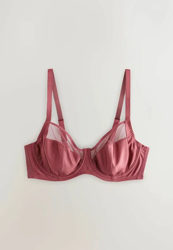Бюстгальтер Dd+ non pad full cup bras 3 pack underwired bra Next, ржаво-зеленый кремовый — фото 4