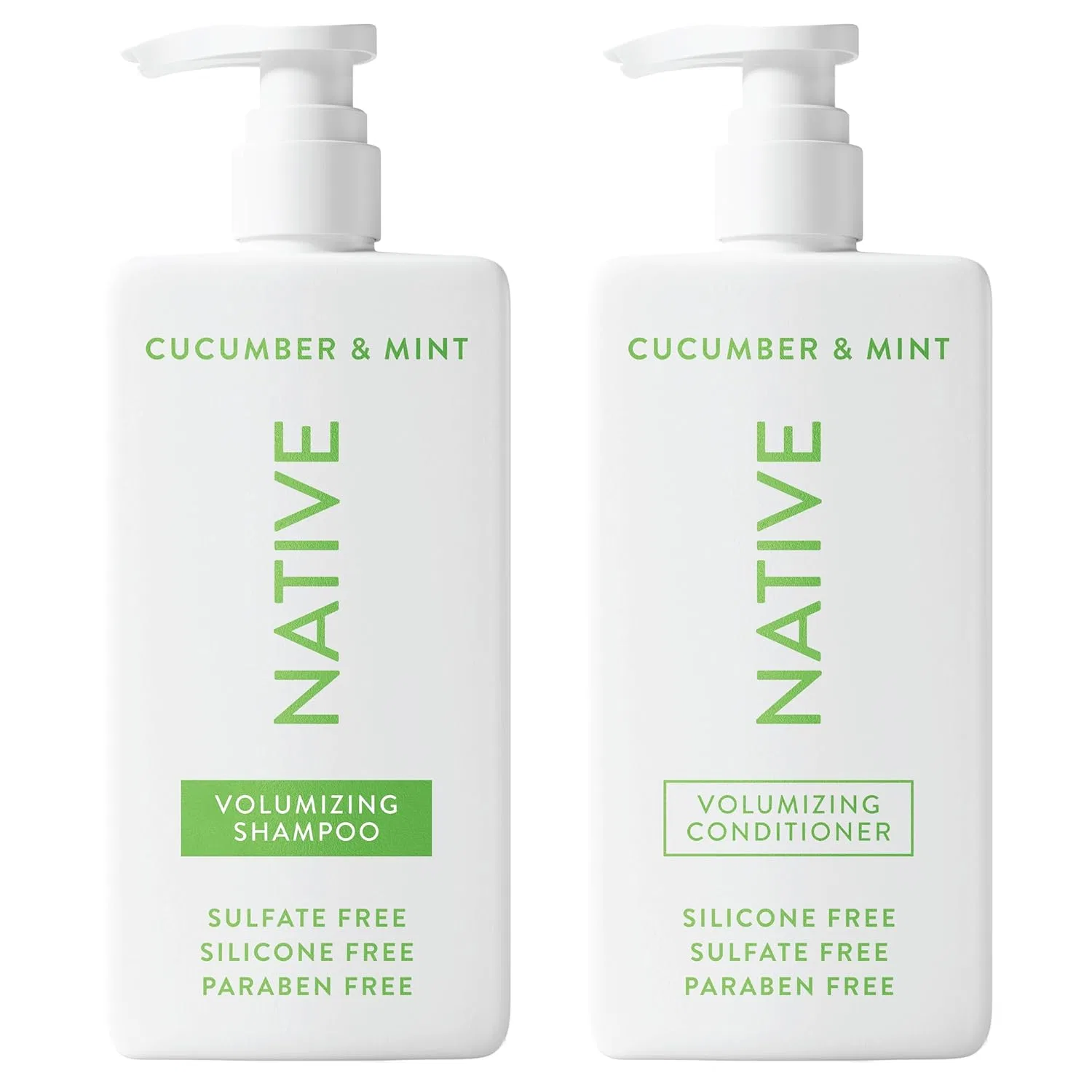 Шампунь и кондиционер с натуральными ингредиентами «Cucumber and Mint» от Native Native