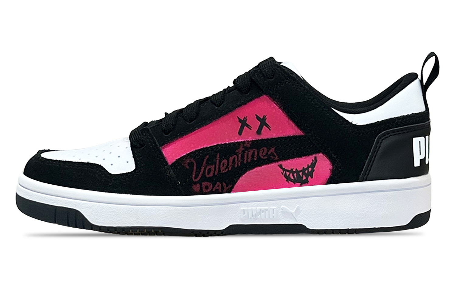 

PUMA Rebound Layup Graffiti Clowns Low top Skateboard Shoes Unisex черный белый