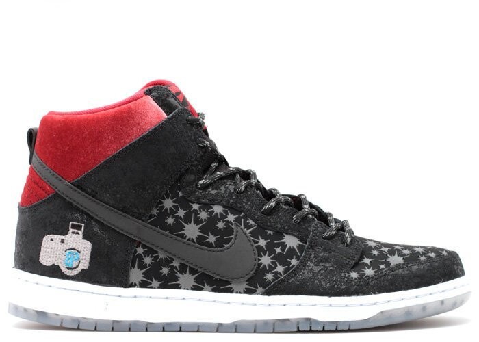 Кроссовки Nike Dunk High Prem SB BP QS 'Paparazzi', черный — фото 2