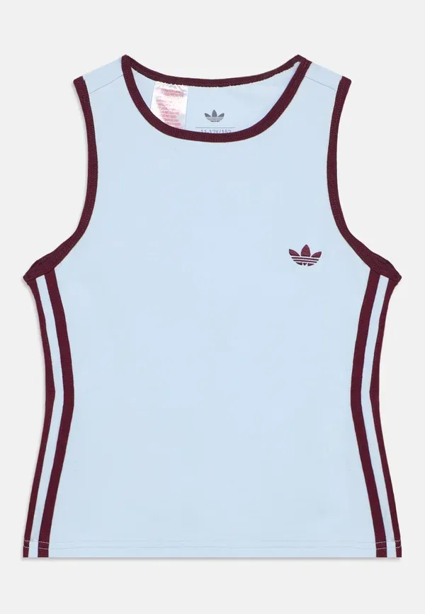 Топ майка Slim Tank Junior Top Adidas Originals, небесно-голубой/бордовый