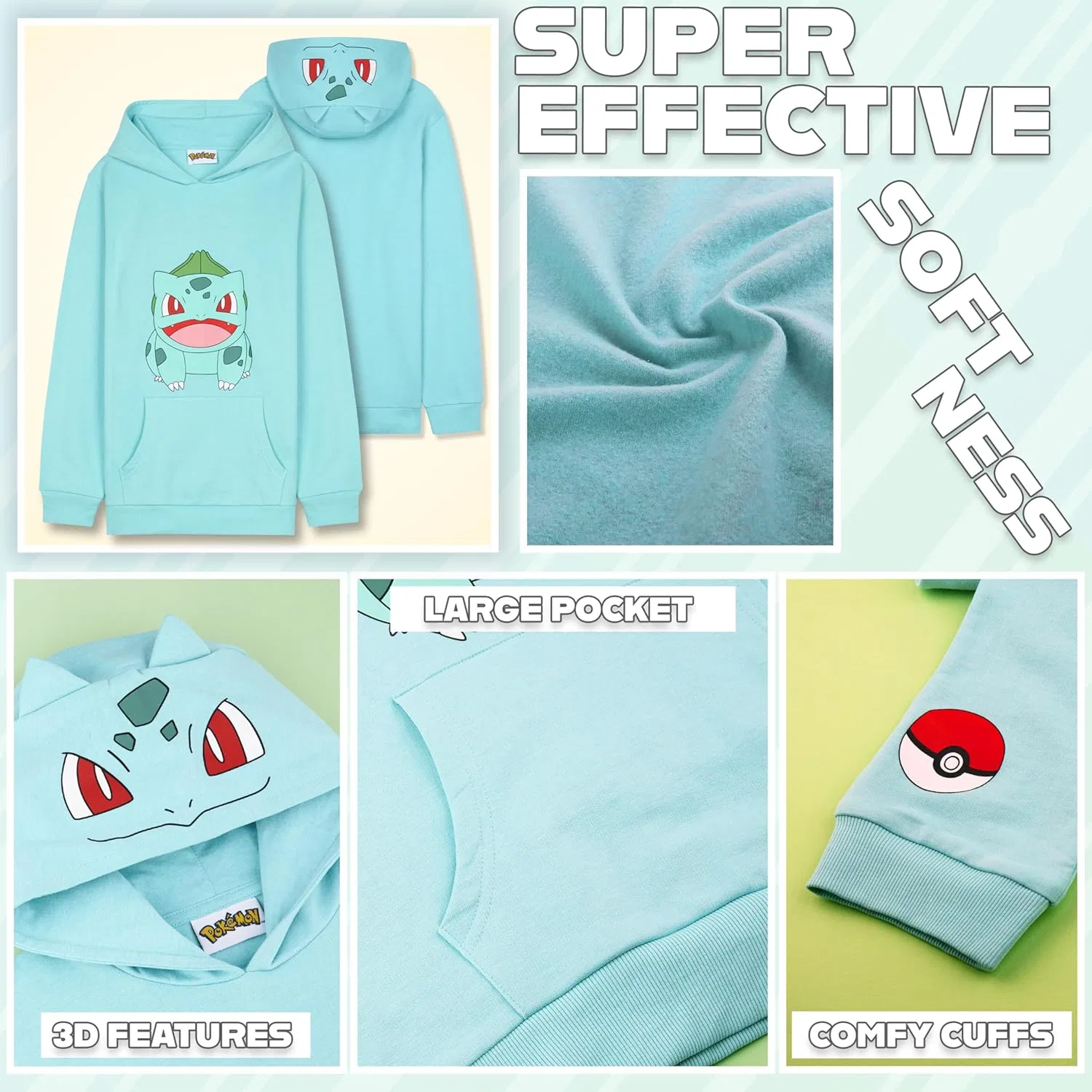 Детский спортивный костюм Pokémon Green Bulbasaur, 2 предмета — фото 4