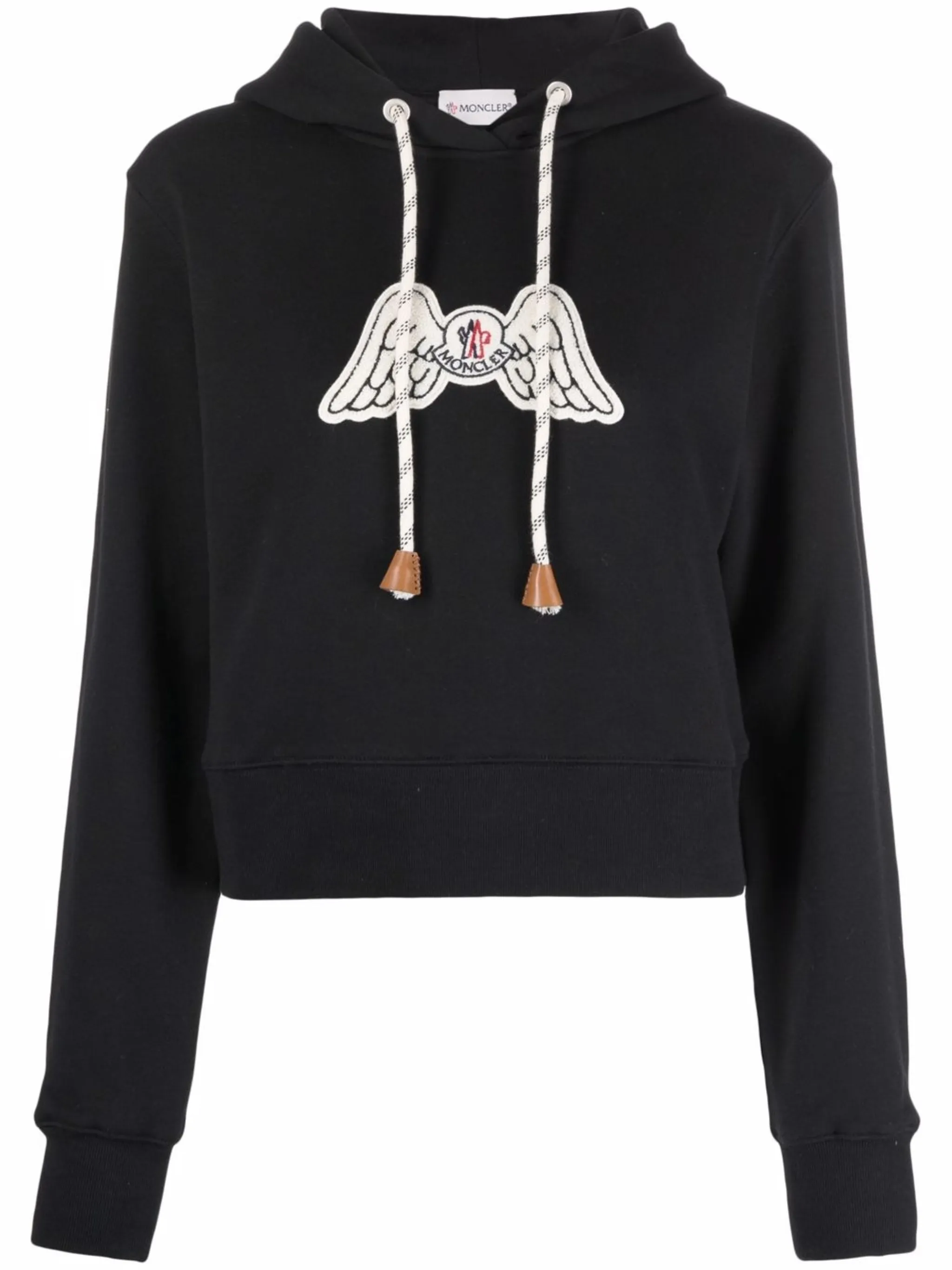 

Худи с нашивкой-логотипом из коллаборации с Moncler Palm Angels, черный