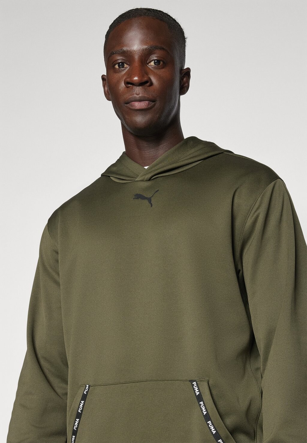 

Толстовка с капюшоном FIT TAPED LITE HOODIE Puma, оливковый