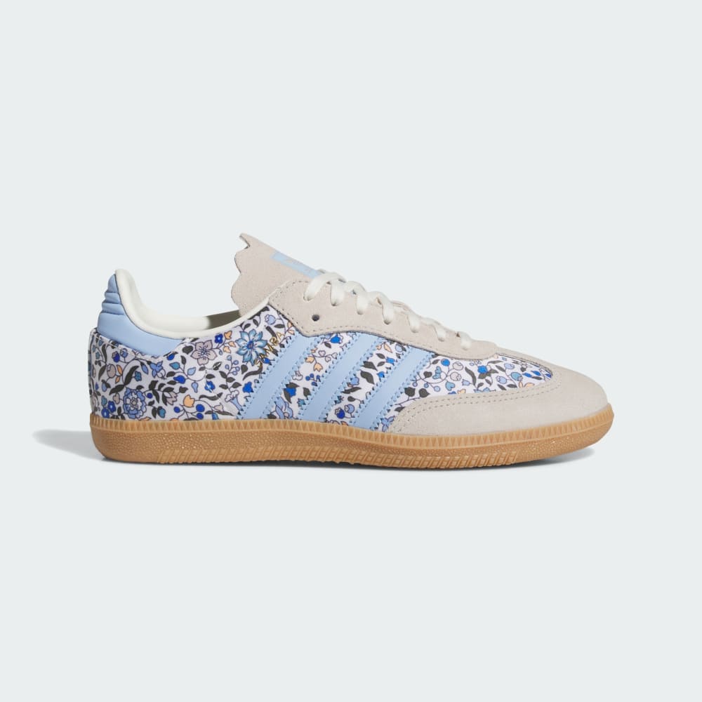 

Кроссовки Adidas Samba OG x Liberty London Shoes Kids, цвет Blue/Off White/Gum