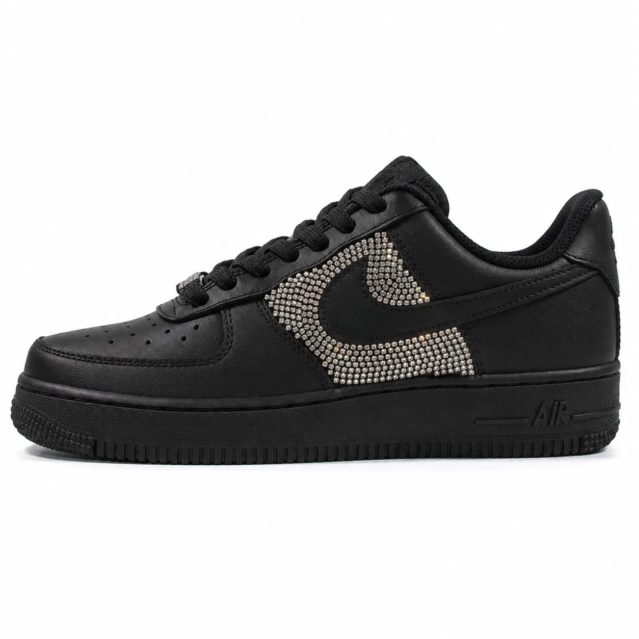 Кроссовки с кристаллами Nike Air Force 1 Low Black