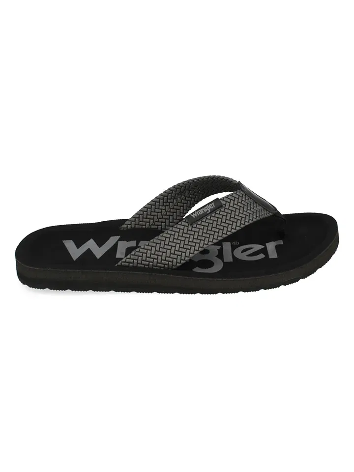 Сандалии-шлепанцы Wrangler антрацит/черный