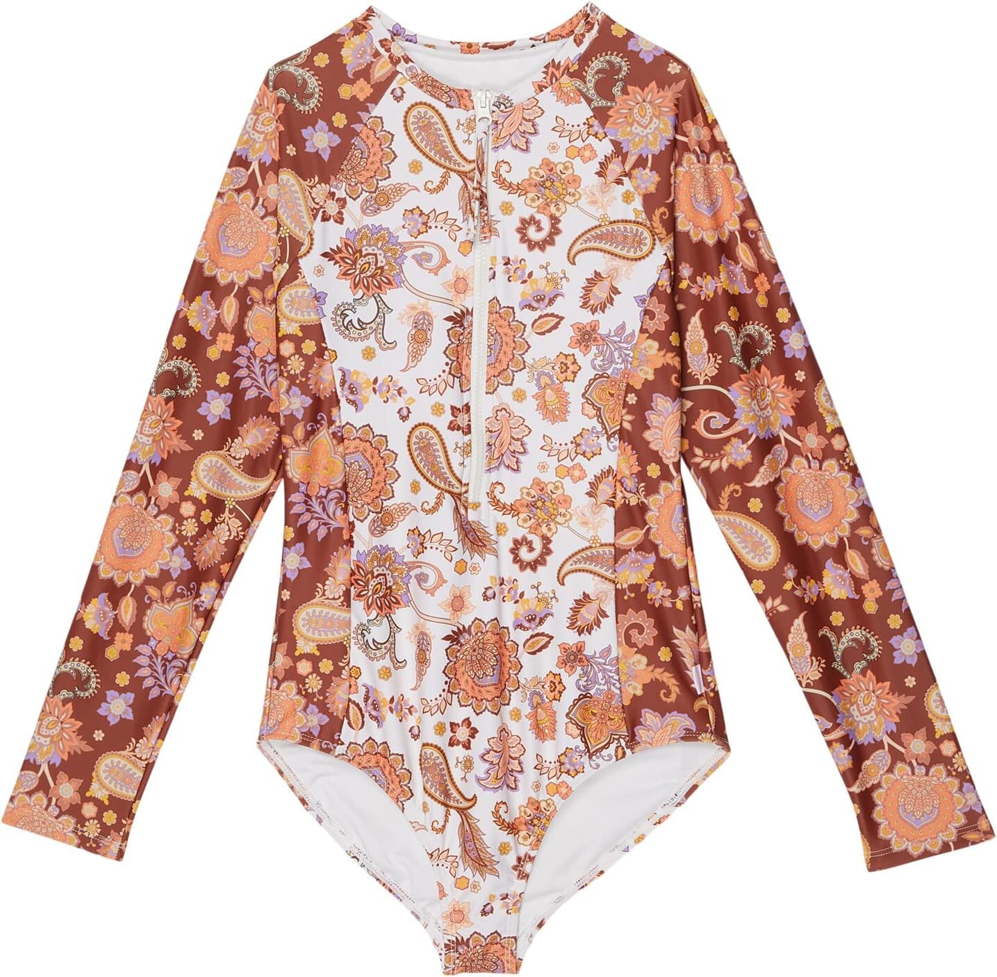 

Купальник Seafolly Kids Retro Long Sleeve One-Piece, цвет Paisley