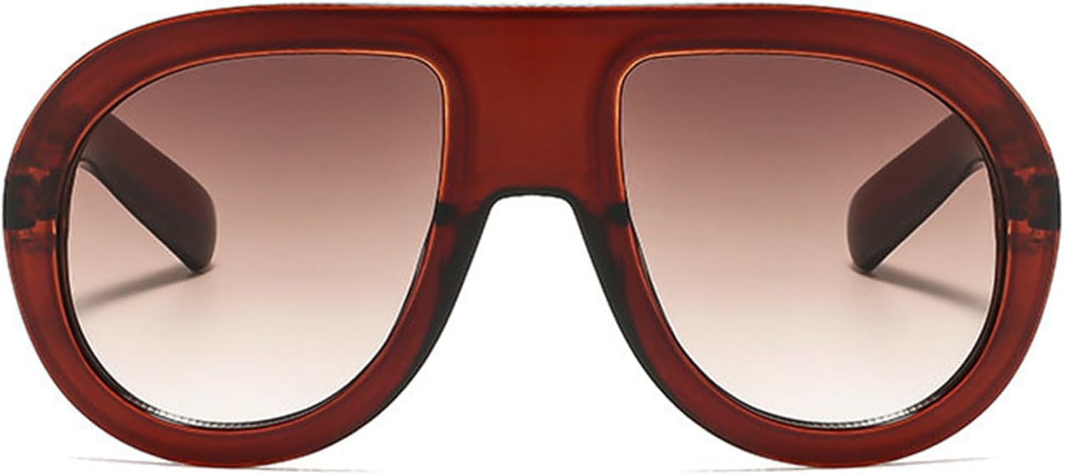 

Willochra Модные толстые солнцезащитные очки-пилот большого размера для женщин и мужчин, ретро, ​​большие цельные солнцезащитные очки, винтажные очки с защитой от УФ-излучения UV400, C6