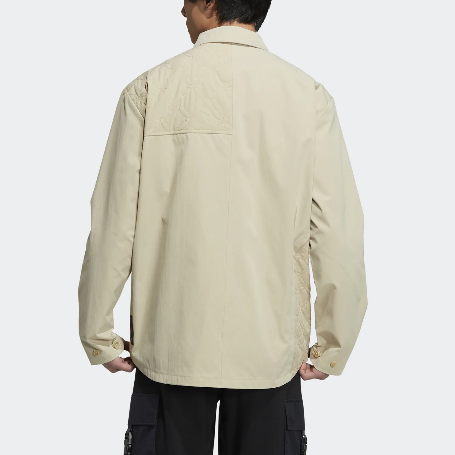 Спортивная рубашка с длинным рукавом и пуговицами CNY Limited Savanna Adidas Originals, Grassland Brown — фото 4
