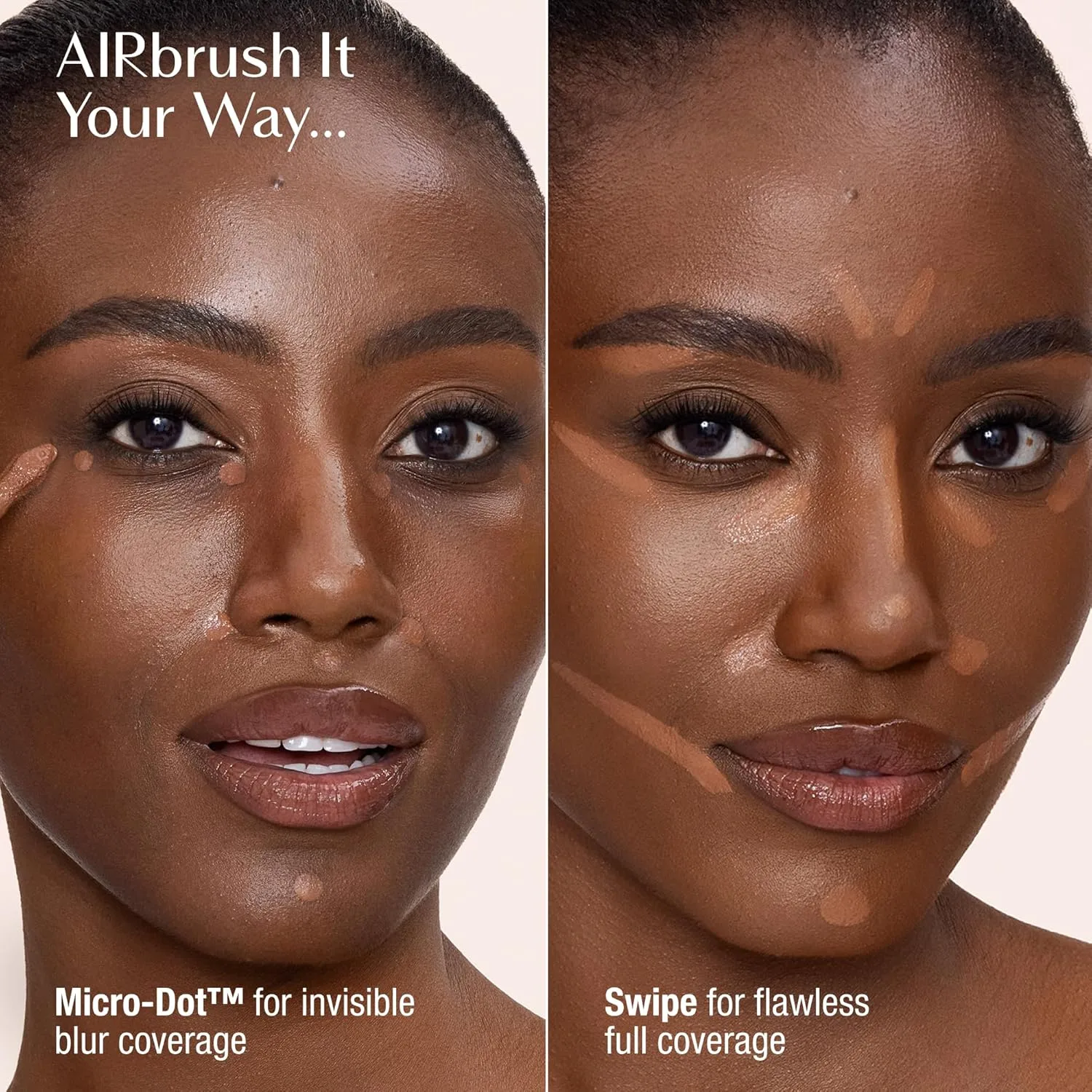 Charlotte Tilbury AIRbrush Flawless Blur Concealer - долговечный консилер для темных кругов, несовершенств и покраснений, увлажняющий, стойкий к складкам, с полным покрытием и натуральным матовым финишем, 15.5 Deep - Deep with neutral warm under... — фото 3