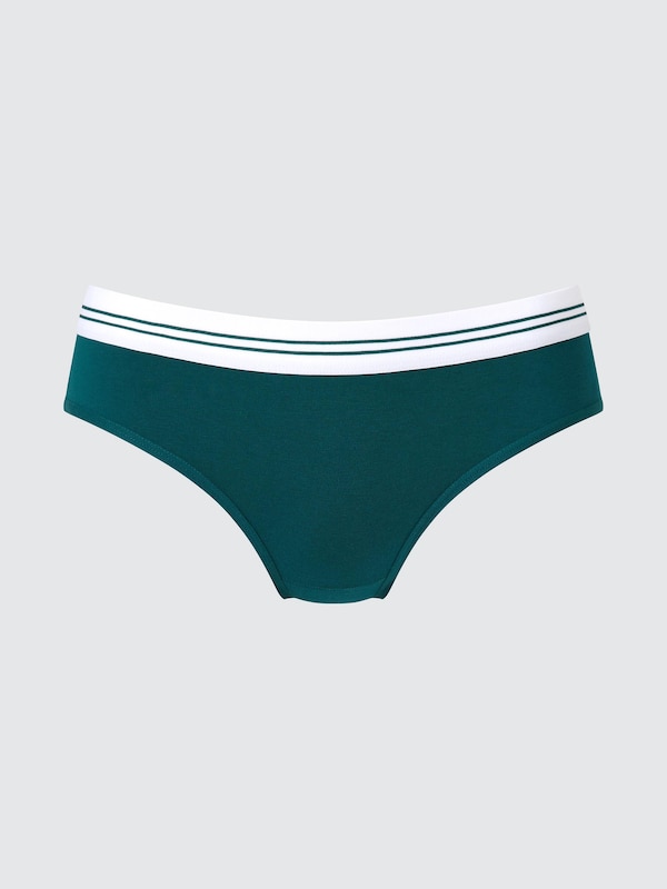 

Трусы с низкой посадкой в полоску Uniqlo, 56 olive