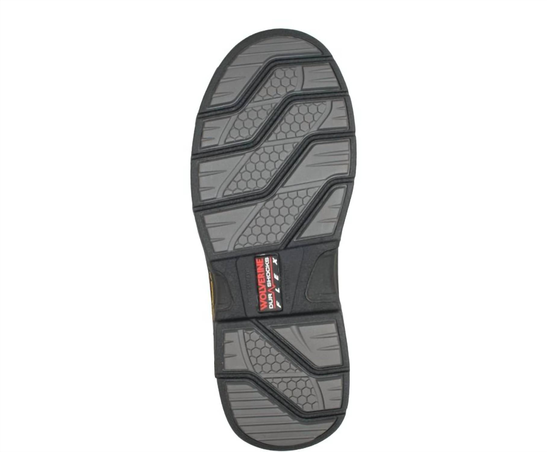 Мужские ботинки Raider DuraShocks Slip On с композитным носком цвета арахис Wolverine, Peanut — фото 4