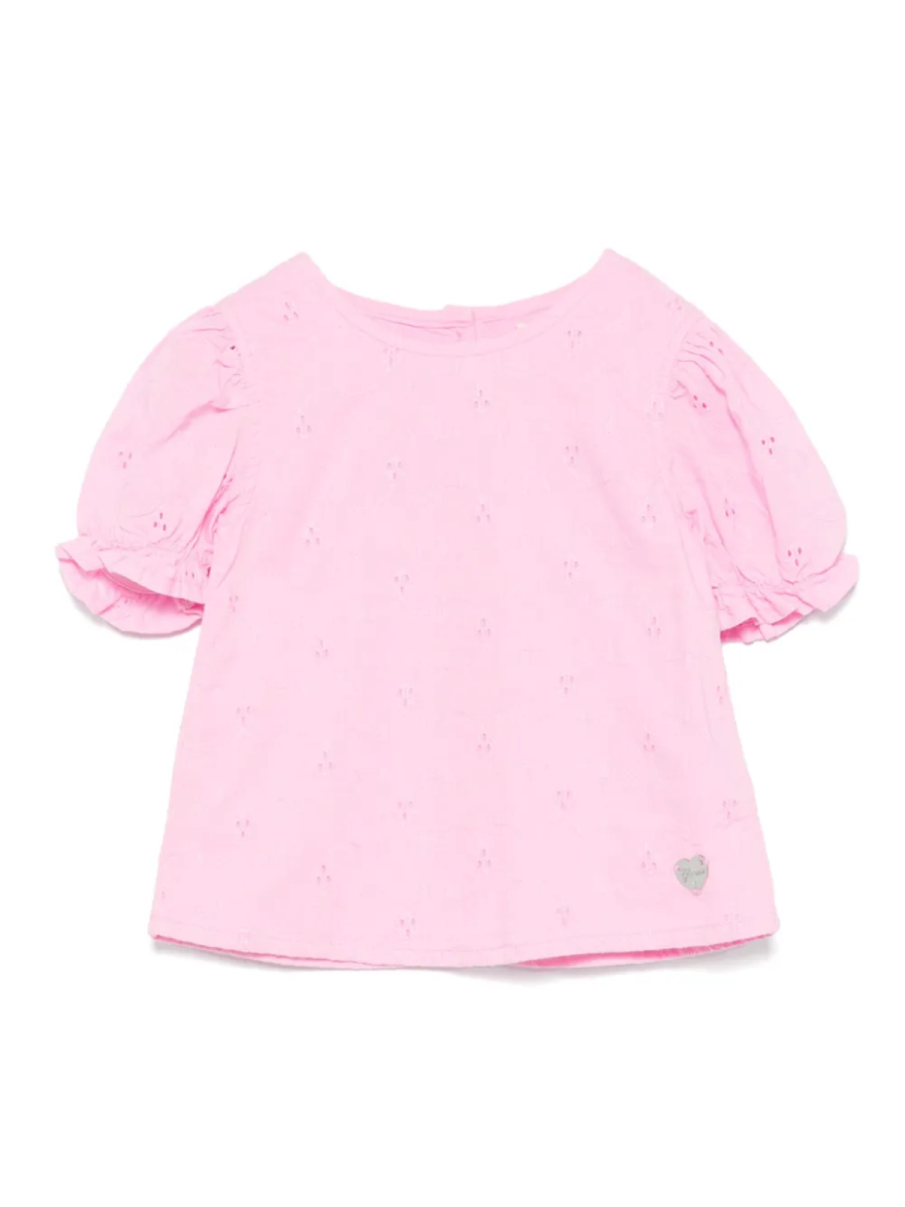 

Блузка с вышивкой англез guess kids, розовый