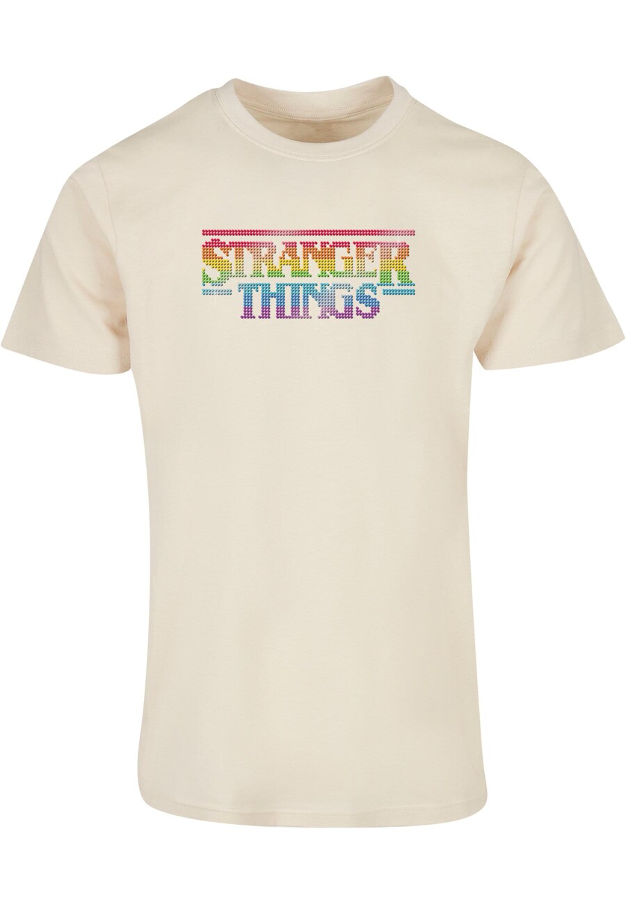 

Классическая футболка ABSOLUTE CULT Shirt Stranger Things - Rainbow, песочный