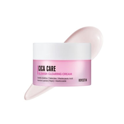 

Крем для устранения пятен Cica Care Blemish Clearing Cream успокаивает раздраженную кожу и улучшает ее состояние Rovectin