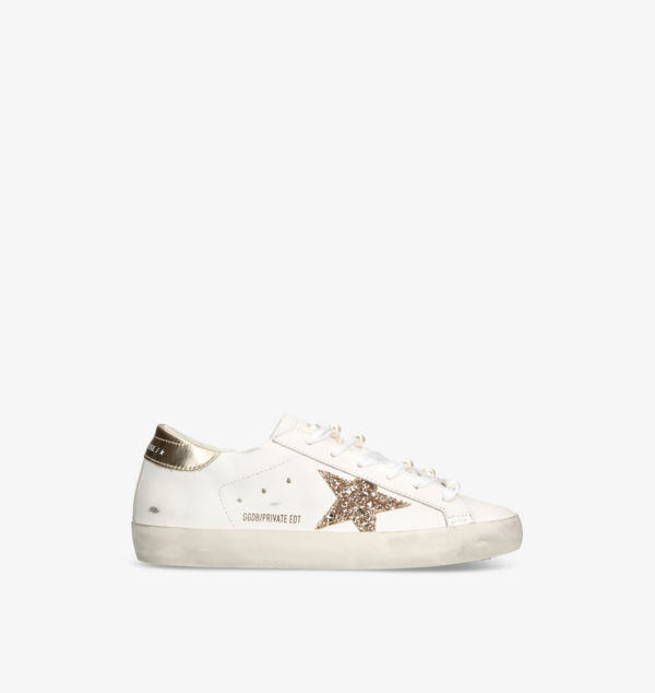 Низкие кожаные кроссовки Superstar с аппликацией в виде звезды Golden Goose, мультиколор