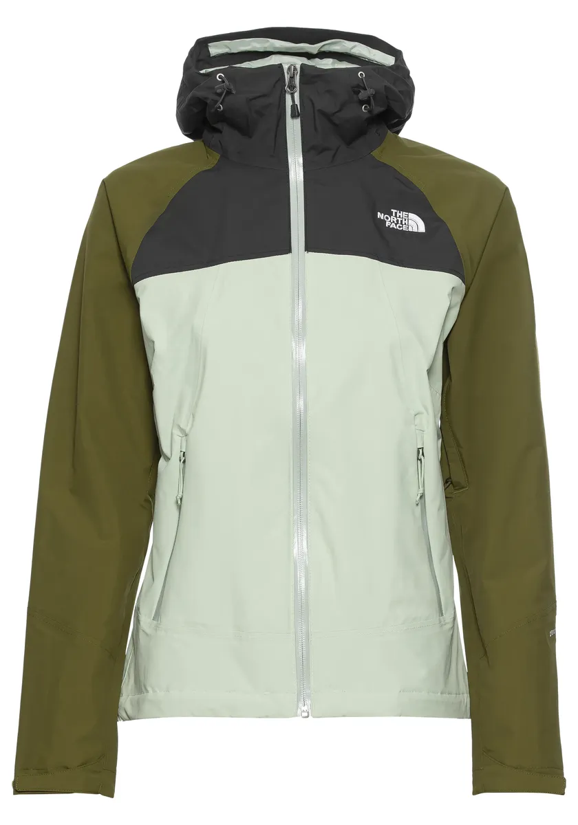 

Функциональная куртка The North Face "W STRATOS JACKET - EU" (1 шт.), с капюшоном, ветрозащитная, водоотталкивающая и дышащая, цвет Misty Sage-Asphalt Grey-Forest Olive