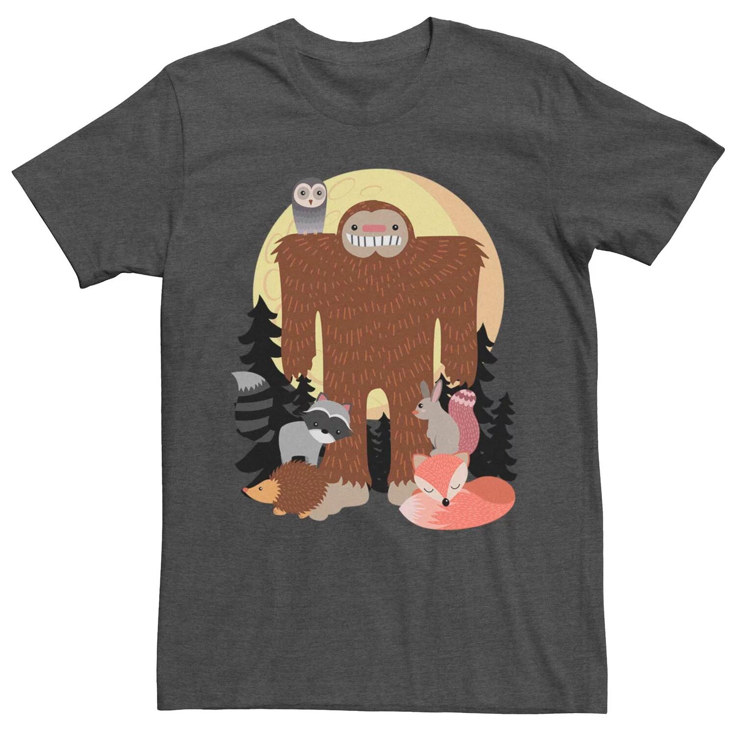 

Мужская футболка с графическим рисунком в мультяшном стиле Wildlife Sasquatch Licensed Character