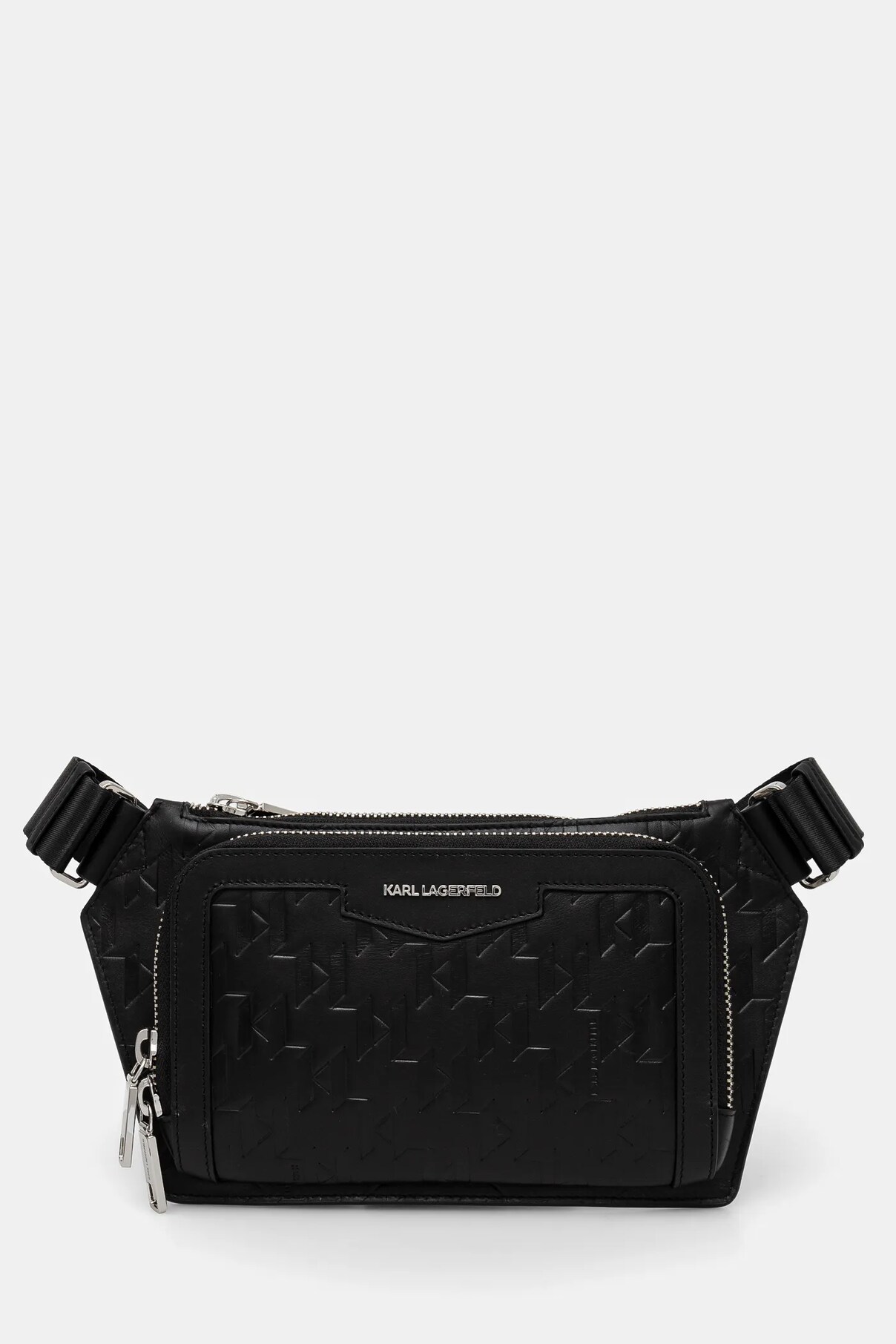 

Кожаная сумка K/LOOM Karl Lagerfeld, черный