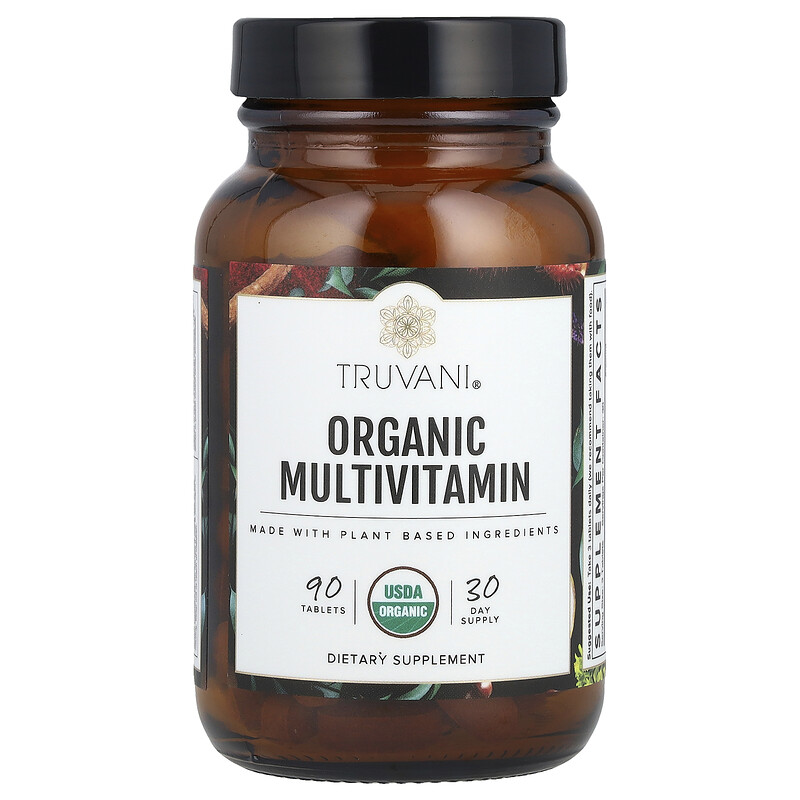 

Truvani, Органические мультивитамины, 90 таблеток