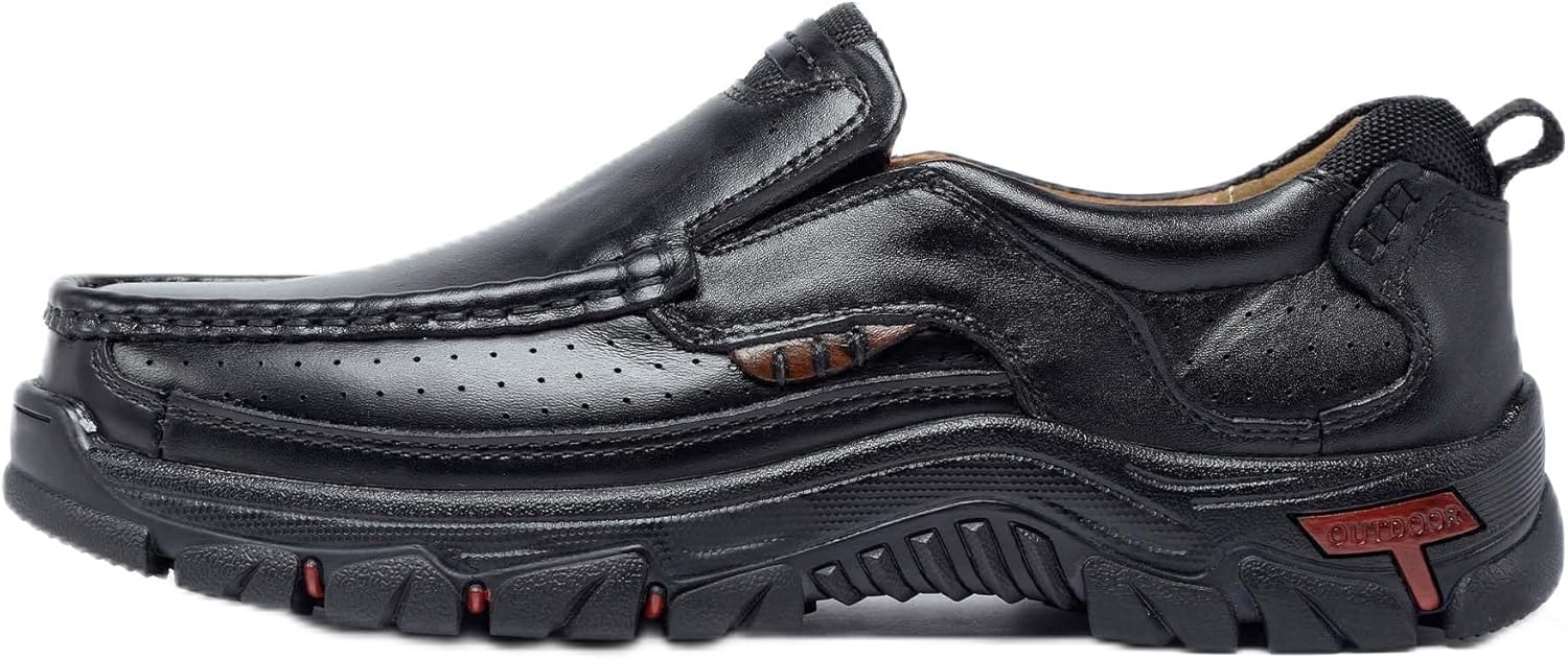 

Мужские повседневные слипоны Модные и стильные прогулочные туфли Классические деловые противоскользящие эластичные офисные туфли Практичные и простые повседневные туфли Легкая рабочая обувь для работы Ksyvucrd, черный