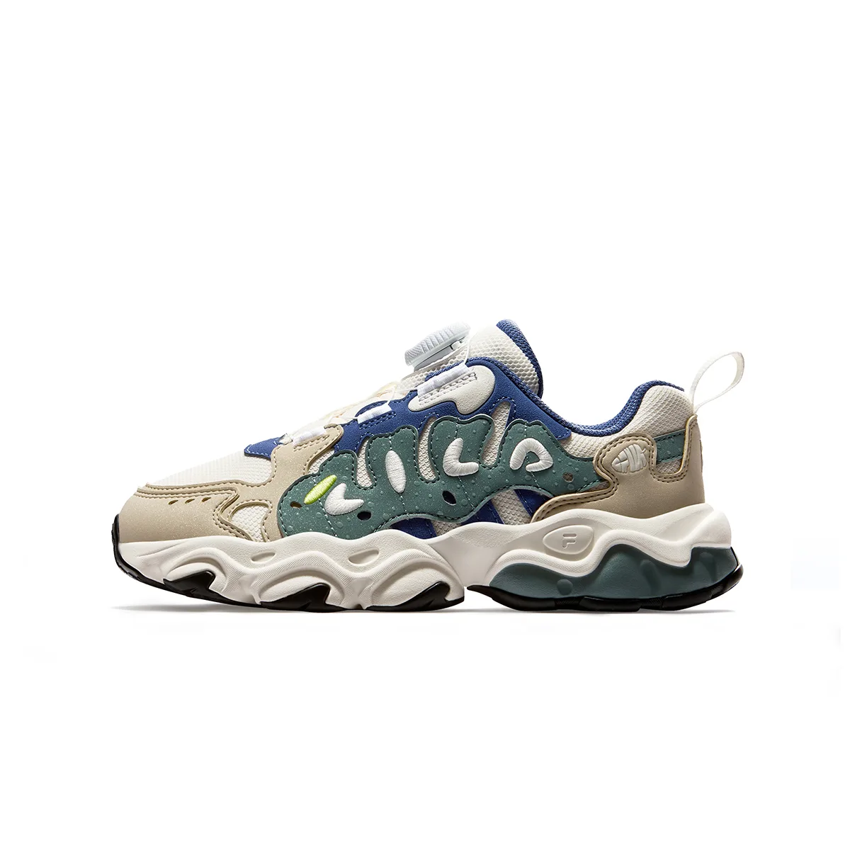 FILA KIDS Детские беговые кроссовки Heritage FHT из синтетической кожи и текстиля с амортизацией и вентиляцией