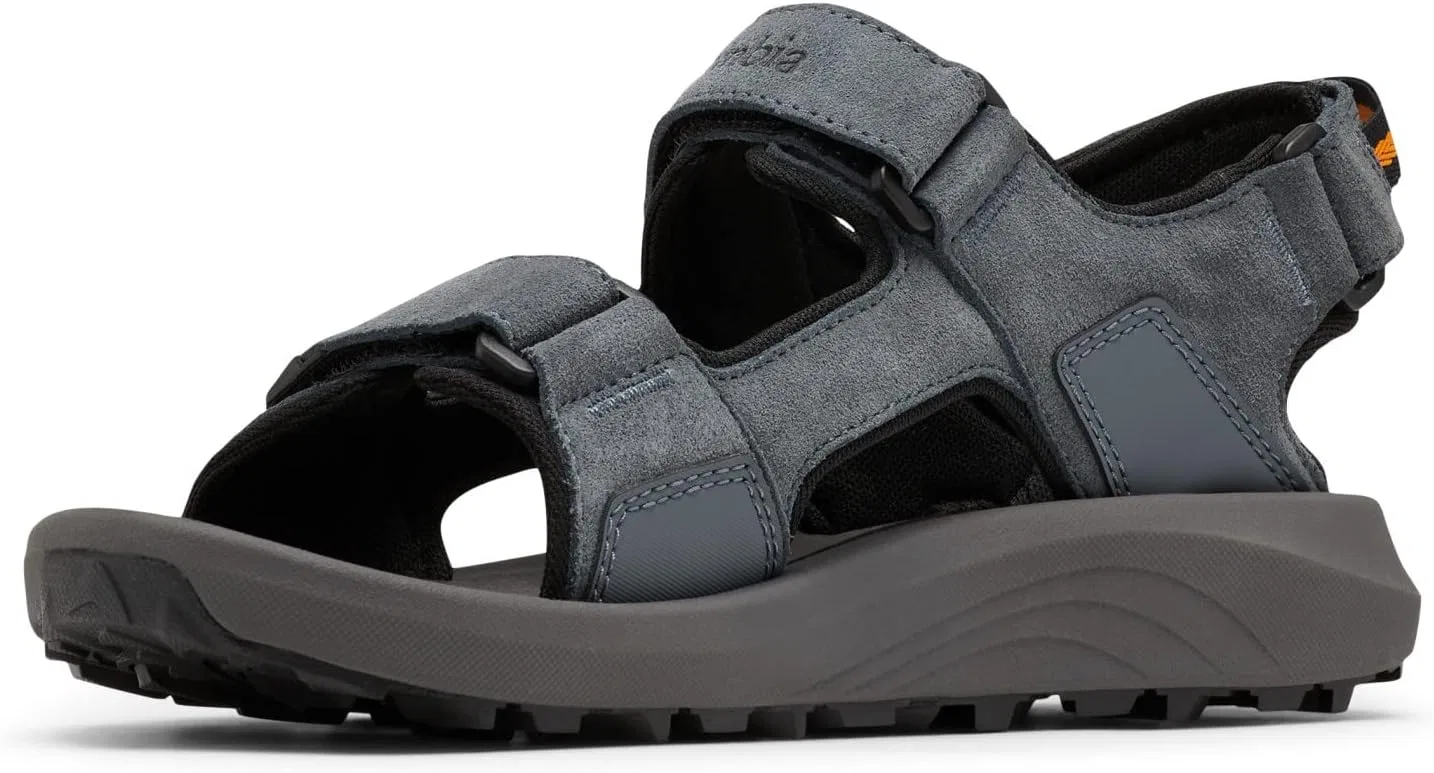 Мужские треккинговые сандалии Columbia Trailstorm Hiker с 3 ремешками, Grey Graphite X Black — фото 2